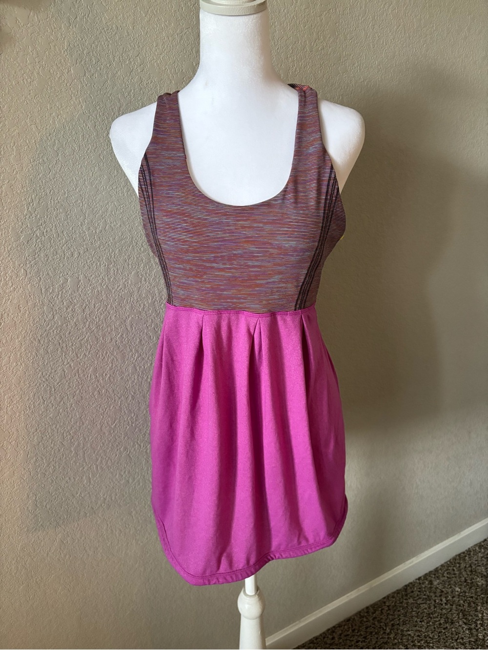 lululemon athletica Multicolor Heathered & Pink Tank Dress